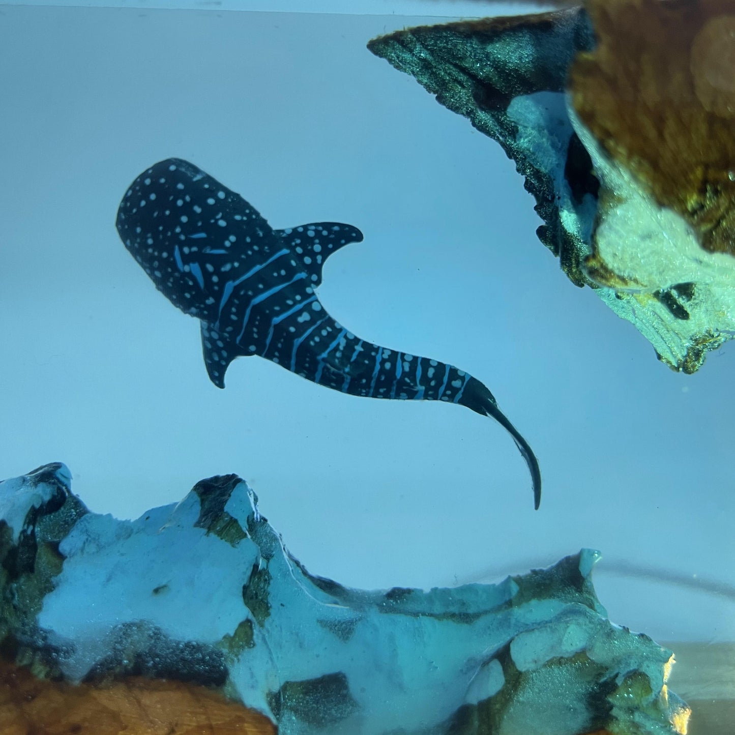 WhaleGlow Resinlamp – Handgemaakte Zeegezicht Bedlamp voor Slaapkamerdecoratie