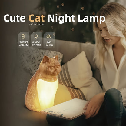 Schattig Katten Nachtlampje met Touch‑Bediening