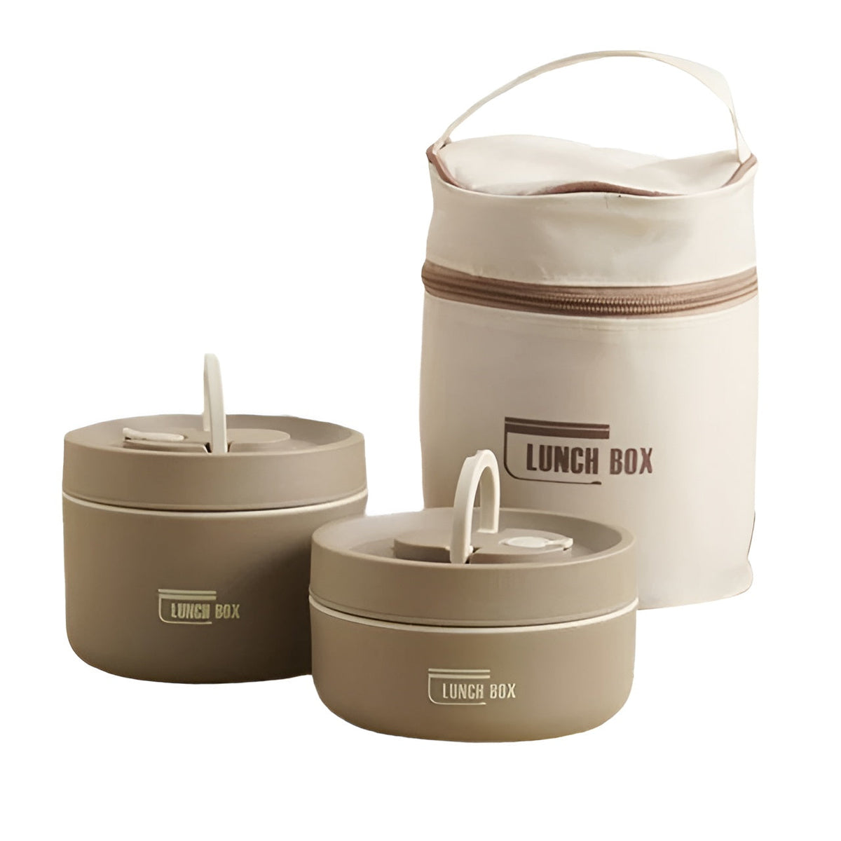 Geïsoleerde Lunchbox Met Meerdere Compartimenten En Draagtas