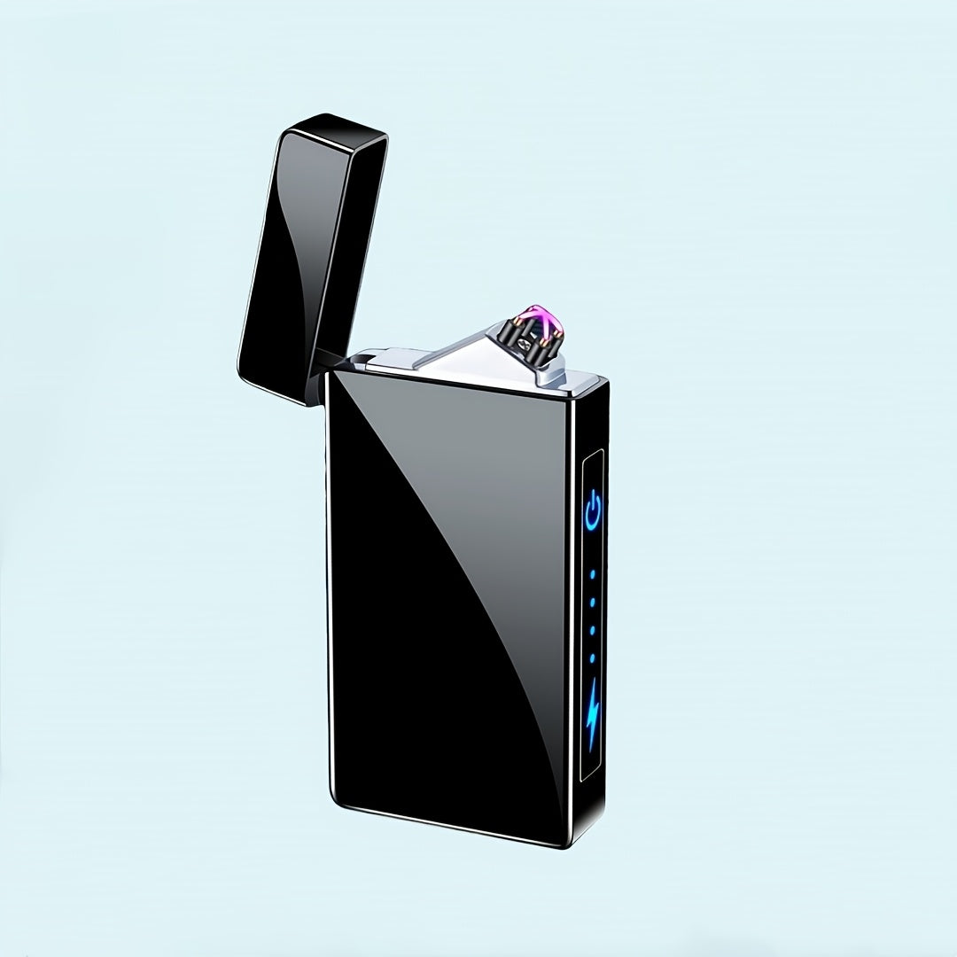 Elektronische USB Aansteker – Windbestendig met LED Display en Dubbele Boogontsteking