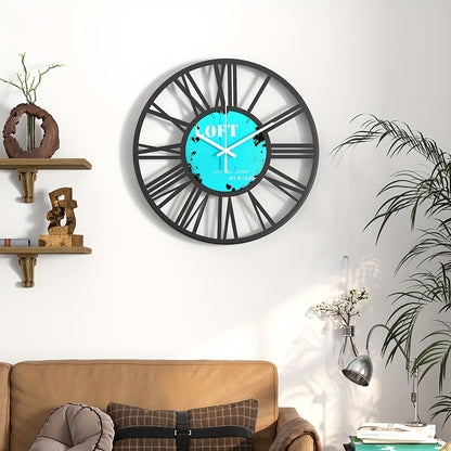RustiTime Wandklok – Klassieke Romeinse Rust in Modern Metaal & Hout