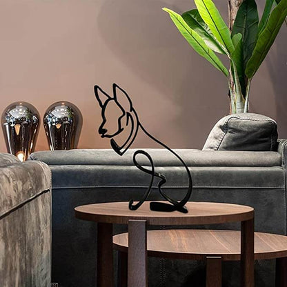 Hondensculptuur Met Minimalistische Vorm En Dagelijkse Decoratieve Stijl