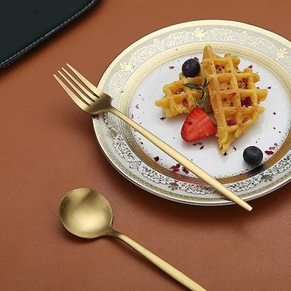 Luxe Bestekset Van RVS Met Matte Afwerking Voor Een Moderne Tafelsetting