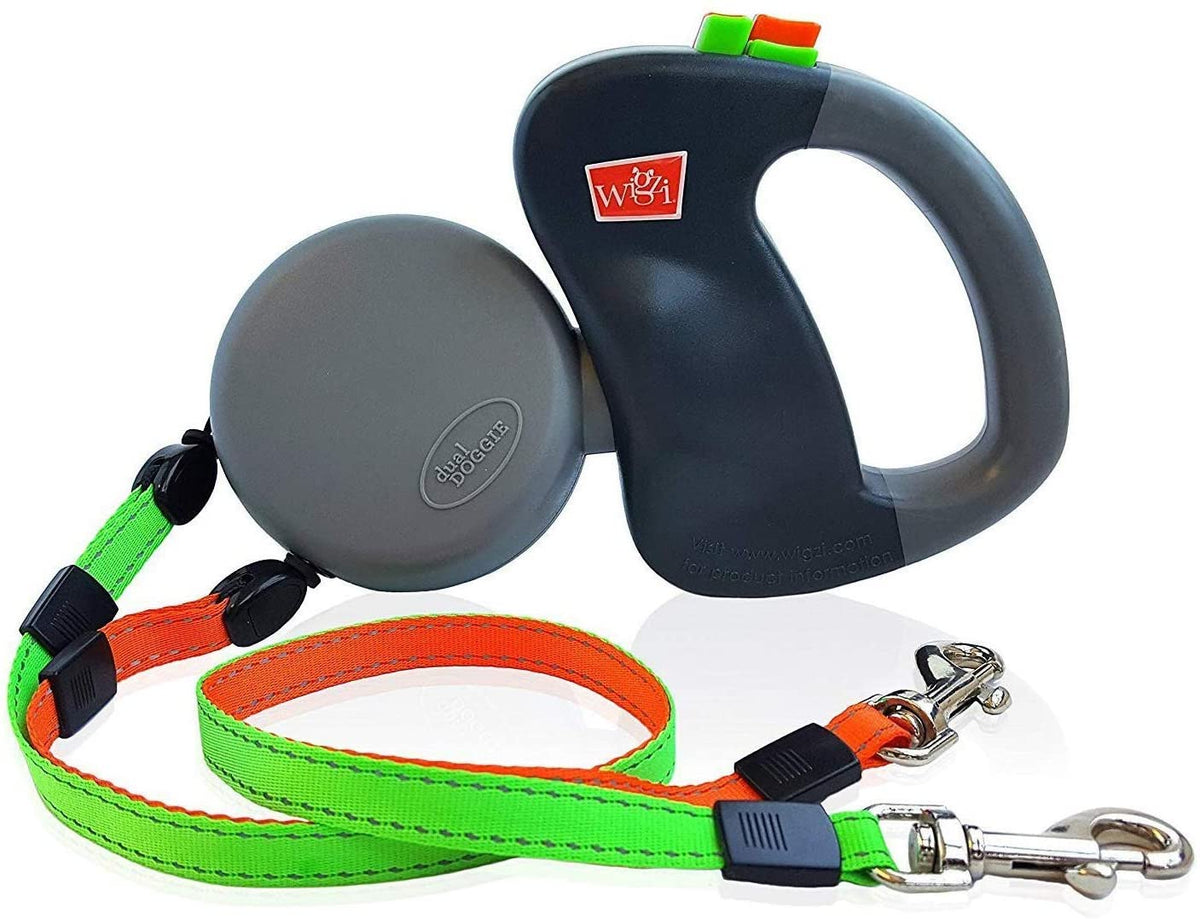 Dubbele Hondenriem Met Draaimechanisme En Ergonomische Handgreep