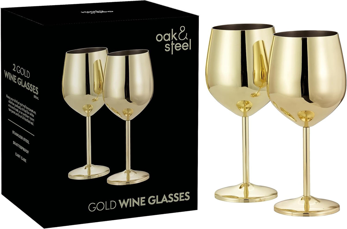 Luxe RVS Wijnglazen Met Elegante Afwerking Voor Stijlvolle Drinkmomenten