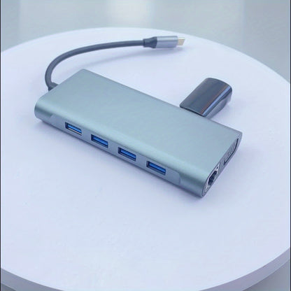 UltraLink 11-in-1 USB-C Hub – Maximale Connectiviteit met 4K, Audio & Ethernet