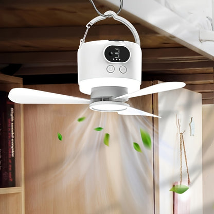Draagbare Oplaadbare Camping Ventilator met Noodlicht