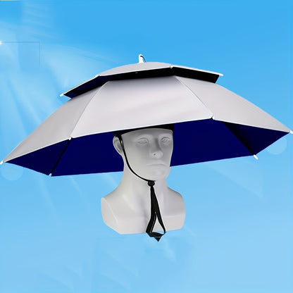 Opvouwbare Paraplu Hoed met Dubbellaags Ontwerp voor Outdoor Activiteiten