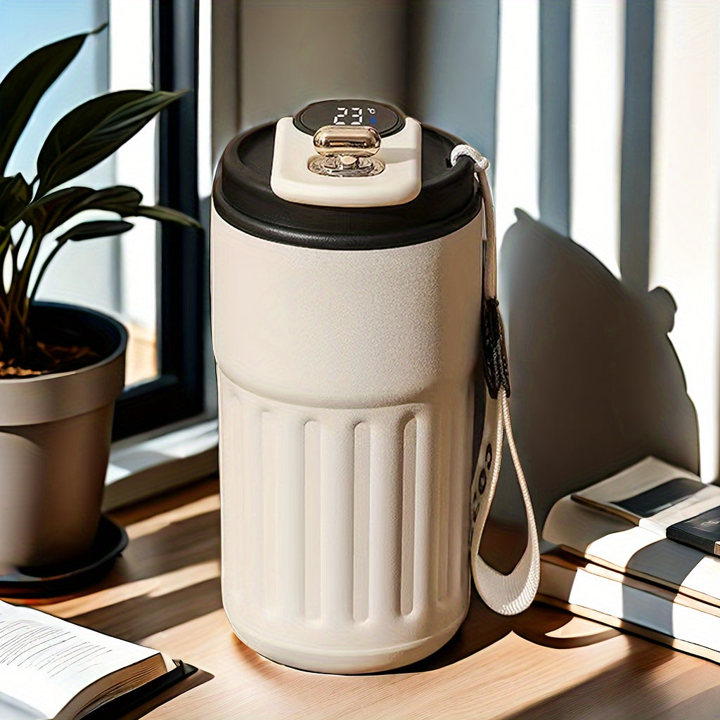 Slim Drinken – Geïsoleerde Reismok met Temperatuurdisplay & 316 RVS