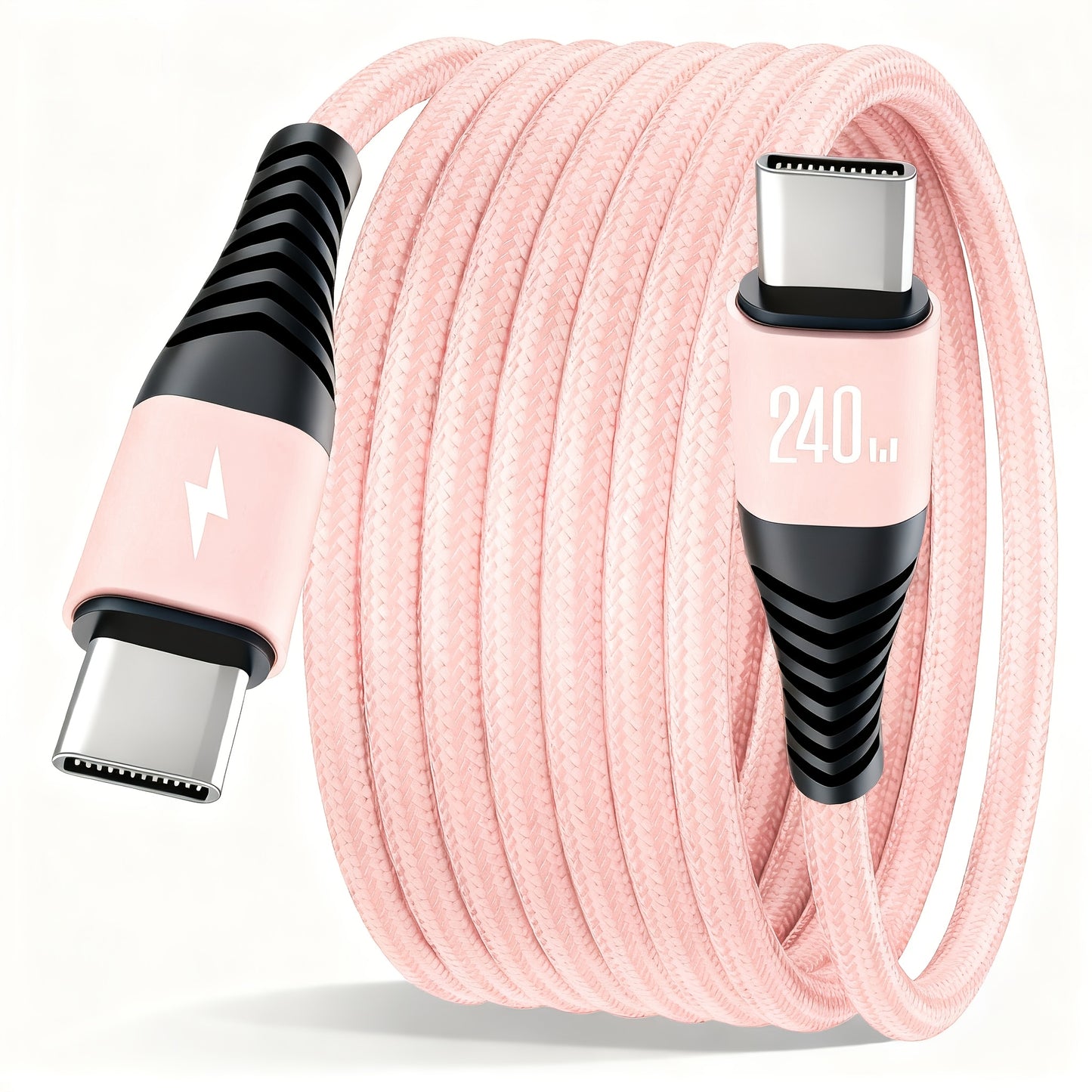 Gevlochten USB‑C Kabel met Snelladen (240W)