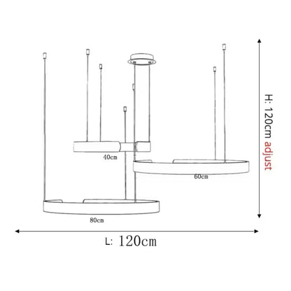 Moderne Ringvormige Hanglamp Met Geïntegreerde LED-Verlichting