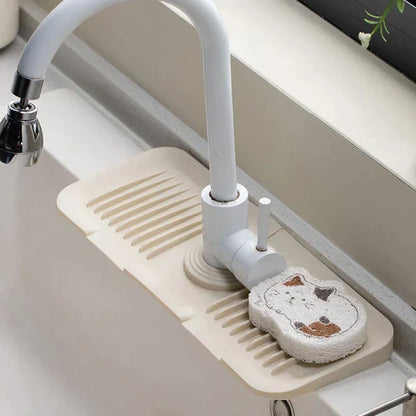 Zelfdrainerende Siliconen Kraanmat voor Keuken en Badkamer