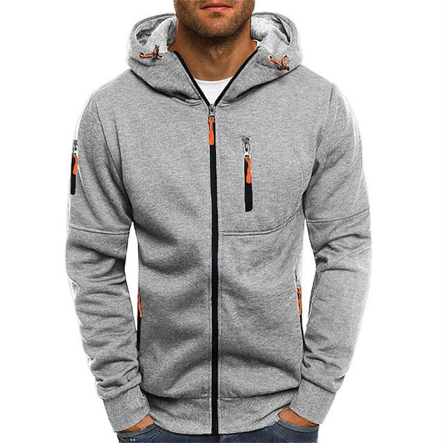 Comfortabele Heren Hoodie van Katoen en Polyester