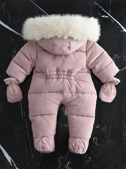 Baby Winteroverall Met Capuchon En Warme Voering