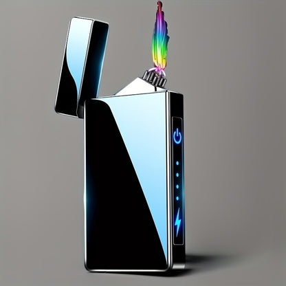 Elektronische USB Aansteker – Windbestendig met LED Display en Dubbele Boogontsteking