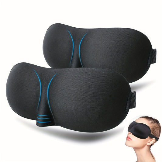 Contoured Slaapmasker met Memory Foam en Verstelbare Gesp