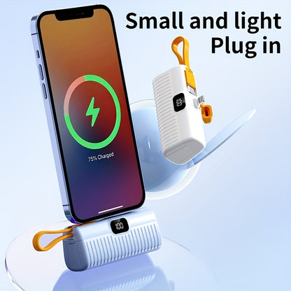 BYGP Mini Powerbank 5000mAh – Zakformaat Back-up voor iPhone & Android