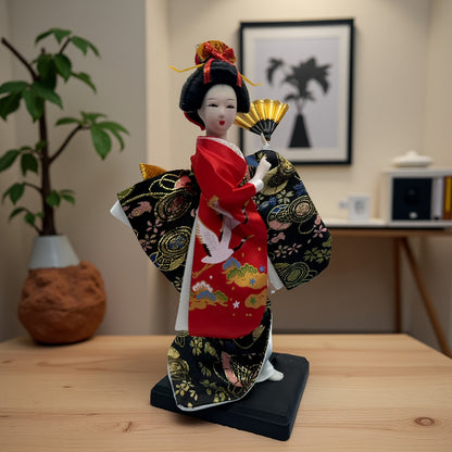SamuraiSpirit Sculptuur – Handgemaakte Japanse Resin Figuur met Traditionele Pantsering