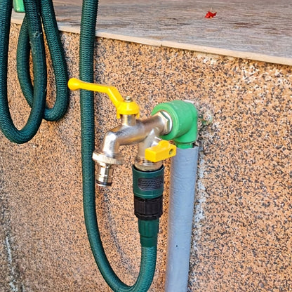 Klassieke 304 Roestvrijstalen Dubbele Uitlaat Tuinslangkraan