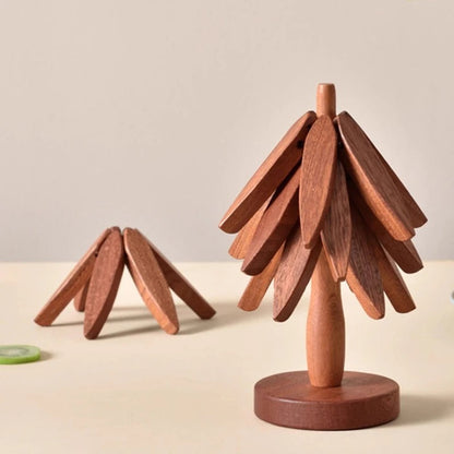 Handgemaakte Houten Onderzetters met Rustiek Design