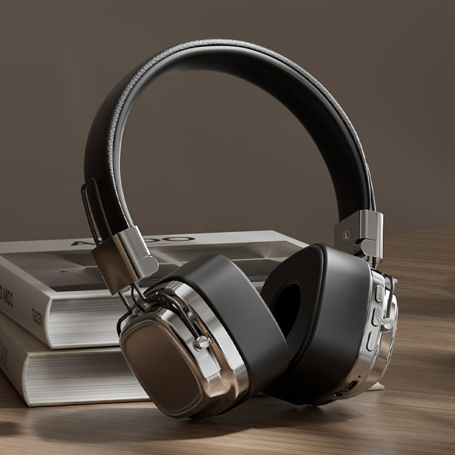Draadloze Headset met Helder Geluid – Stijlvol Over‑Ear Ontwerp