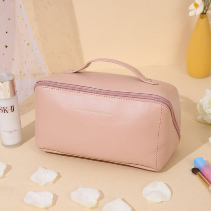 Luxe Beautycase van PU-Leer met Meerdere Opbergvakken