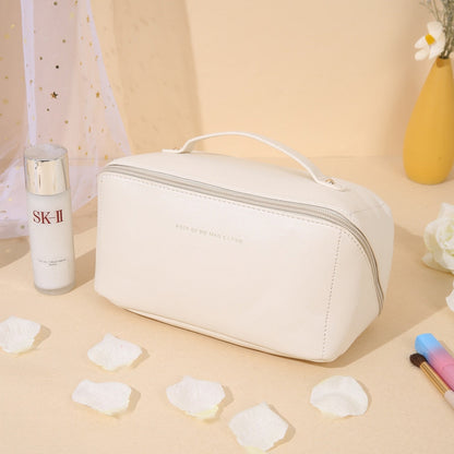 Luxe Beautycase van PU-Leer met Meerdere Opbergvakken