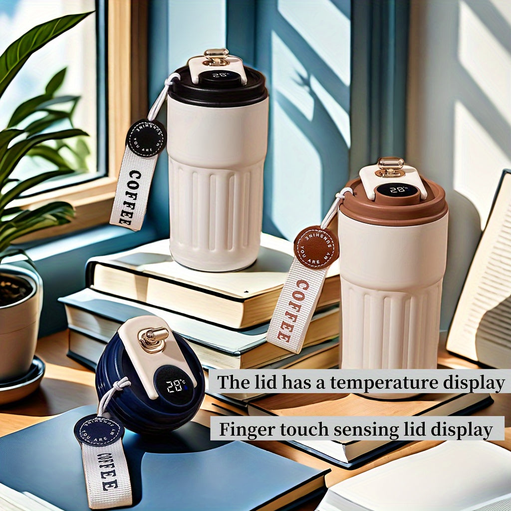 Slim Drinken – Geïsoleerde Reismok met Temperatuurdisplay & 316 RVS