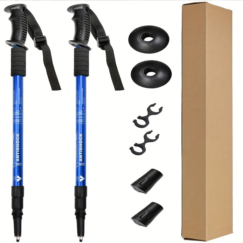 Trekkingstokken – Verstelbare Aluminium Set voor Wandelen en Bergbeklimmen