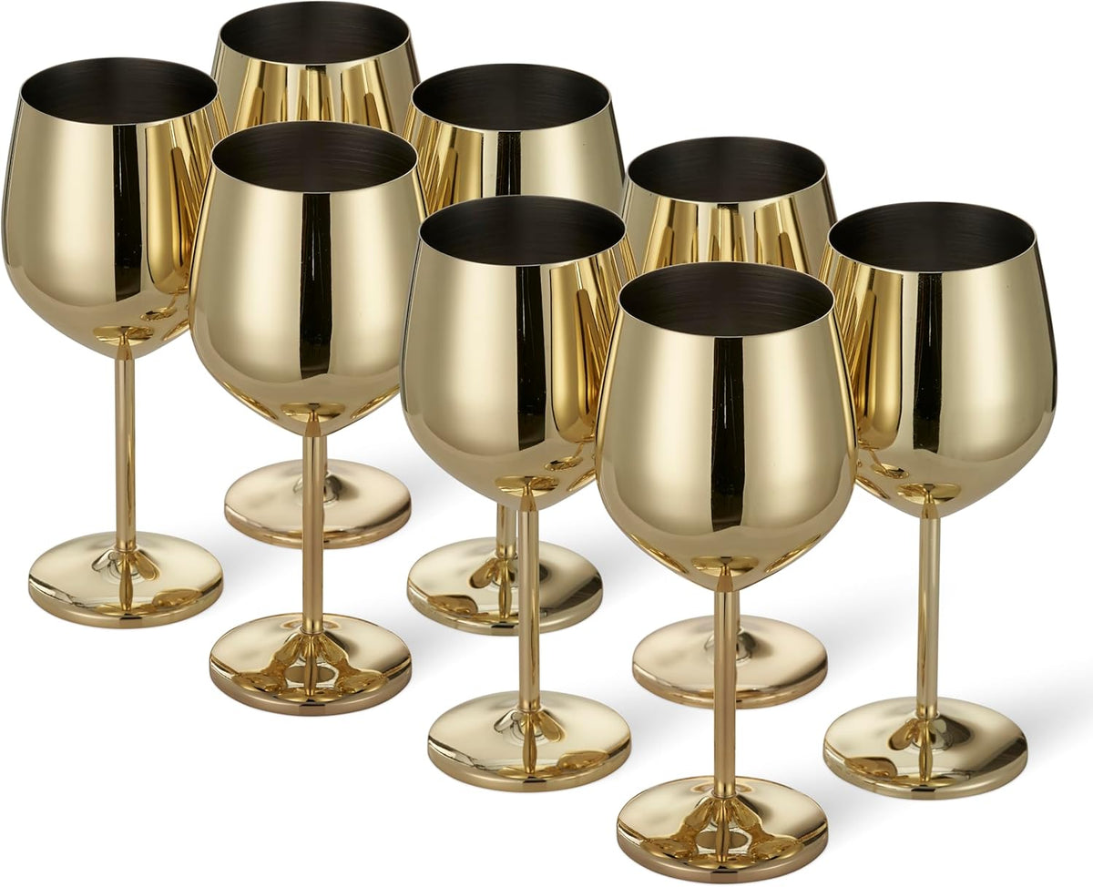 Luxe RVS Wijnglazen Met Elegante Afwerking Voor Stijlvolle Drinkmomenten