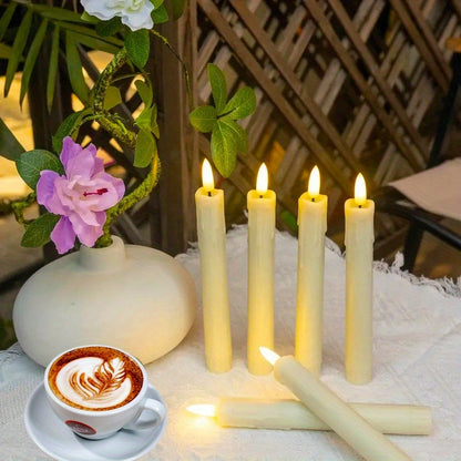 Flameless Kaarsenset – 6 Stuks met Timer & Realistisch Vlameffect