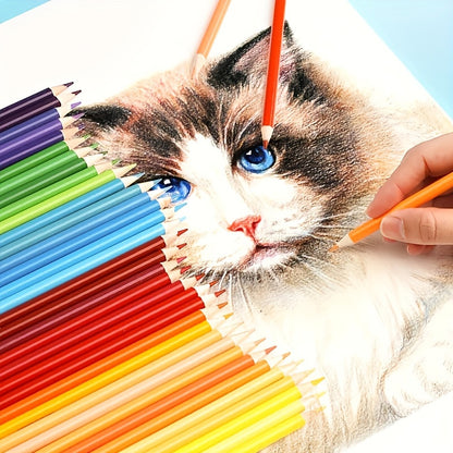 Kleurpotlodenset 72-delig – professionele aquarel- en olieverfpotloden voor school en kunstklassen