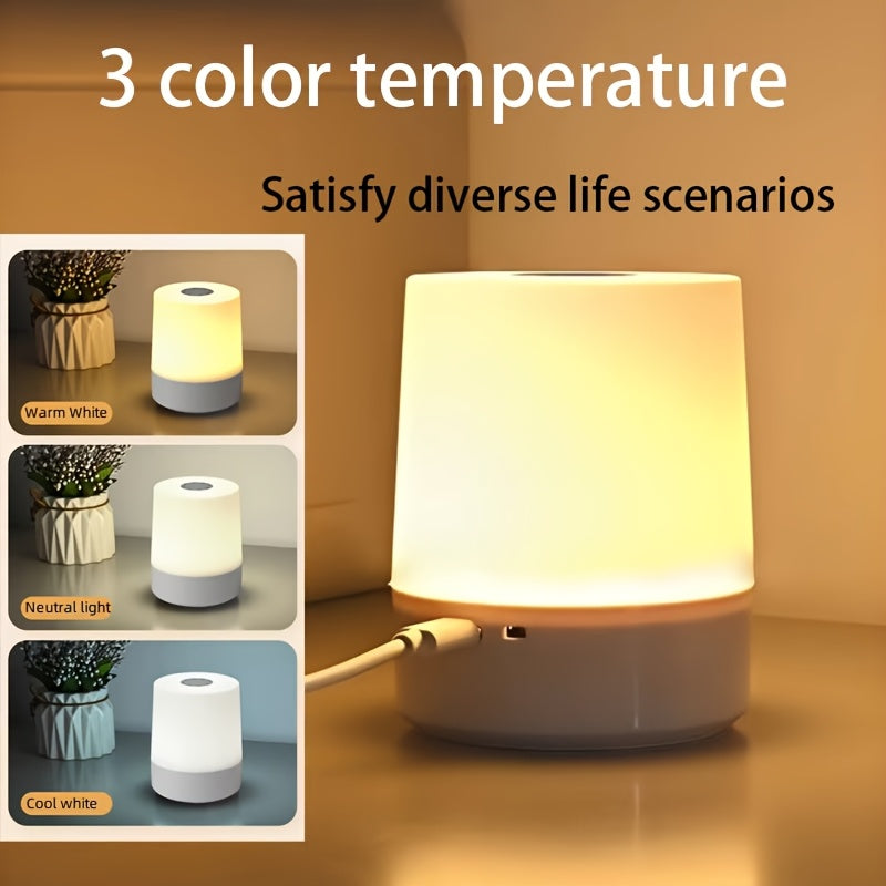 Draadloos LED Touch Nachtlampje met Dimbare Helderheid
