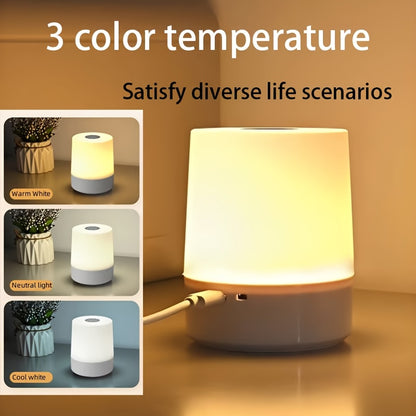 Draadloos LED Touch Nachtlampje met Dimbare Helderheid