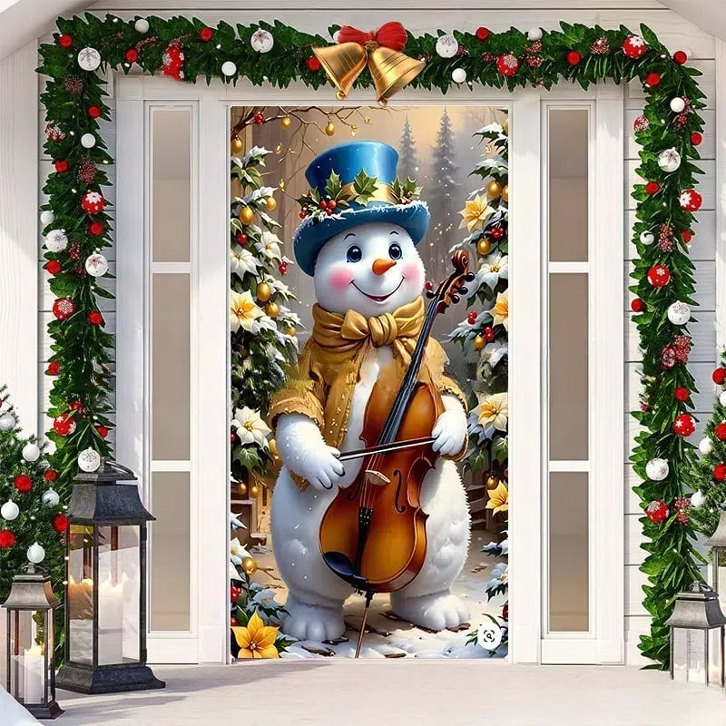 Deurdecoratie Voor Kerst En Halloween Met Eenvoudige Bevestiging