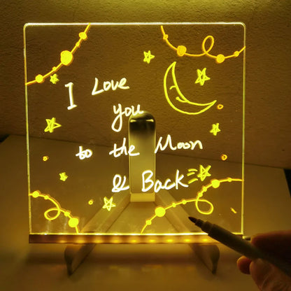LED Tekenbord voor Kinderen met 7 Stiften en Verstelbare Verlichting
