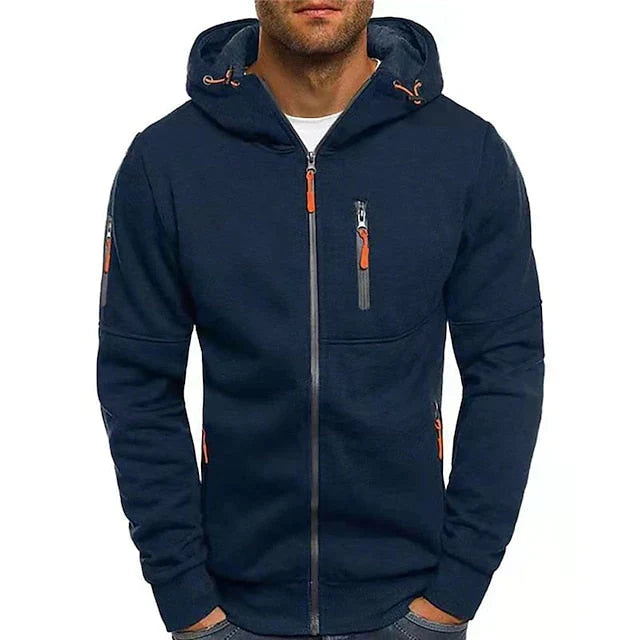 Comfortabele Heren Hoodie van Katoen en Polyester