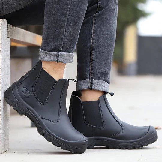 Heren Veiligheidsschoenen met Antislip Zool en Beschermende Neus