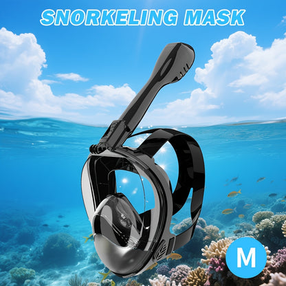 180° Panoramisch Snorkelmasker – Anti‑Condens & Droge Top voor Volwassen Snorkelaars