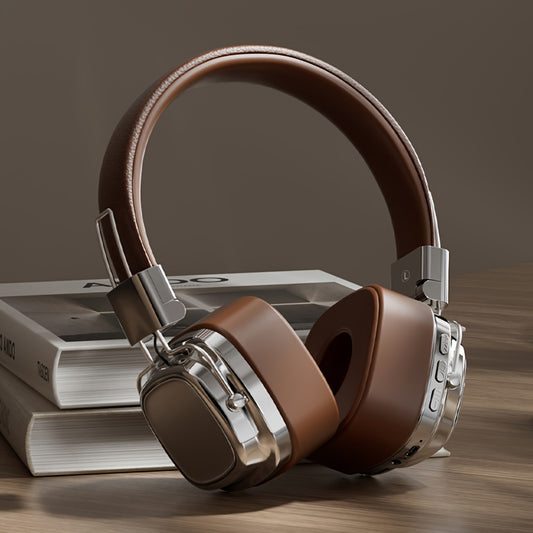 Draadloze Headset met Helder Geluid – Stijlvol Over‑Ear Ontwerp