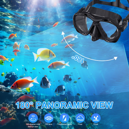 Professioneel Breedzicht Snorkelmasker – Anticondens & Comfortabel Snorkelzicht