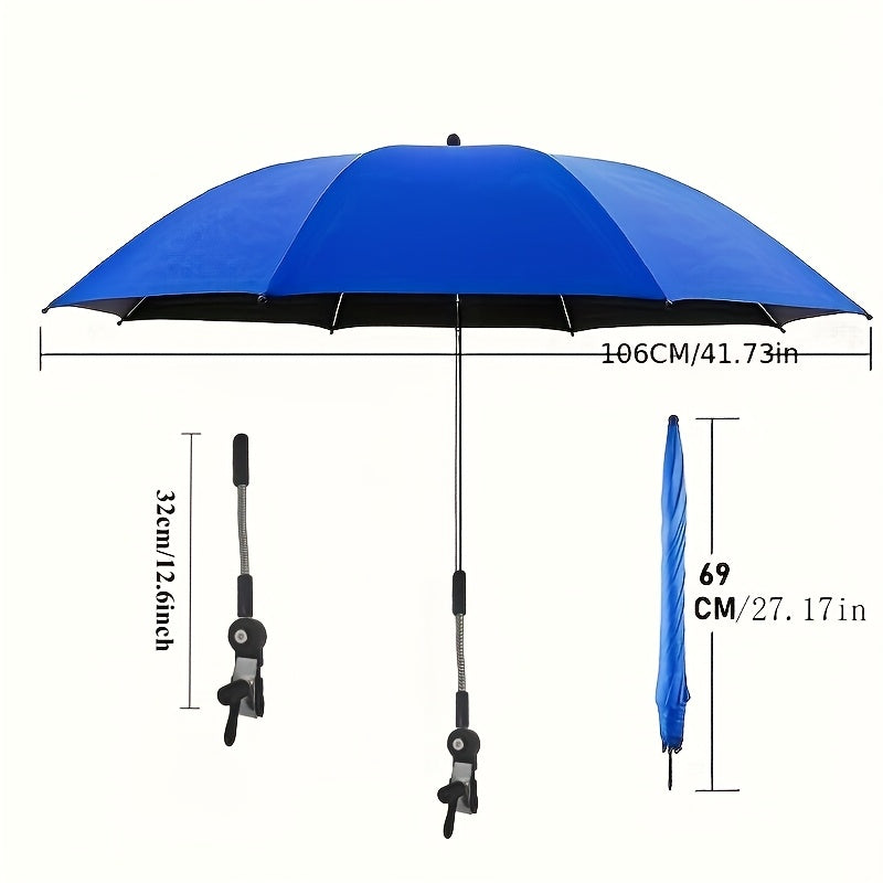 Draagbare Zonnescherm Paraplu – Verstelbaar en Rotatiebaar voor Buitencomfort