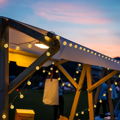 Zonne LED Bubbel- en Striplamp met 8 Lichtmodi voor Buiten