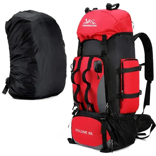 Waterdichte Wandelrugzak van 90 Liter voor Kamperen en Outdoor