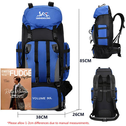 Waterdichte Wandelrugzak van 90 Liter voor Kamperen en Outdoor