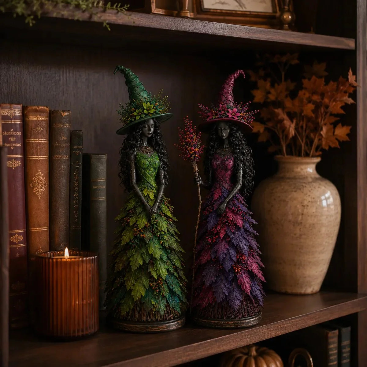 Herfstdecoratie Met Handgemaakte Bladaccenten En Rustgevend Gezichtje