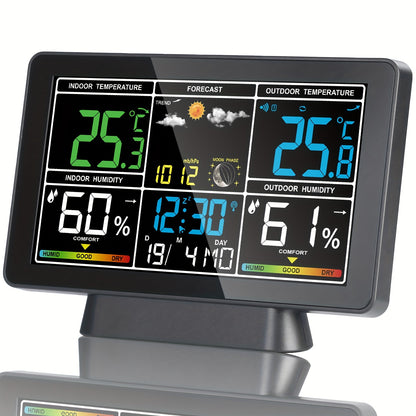 Multifunctioneel Weerstation – Groot Scherm & Draadloze Sensor