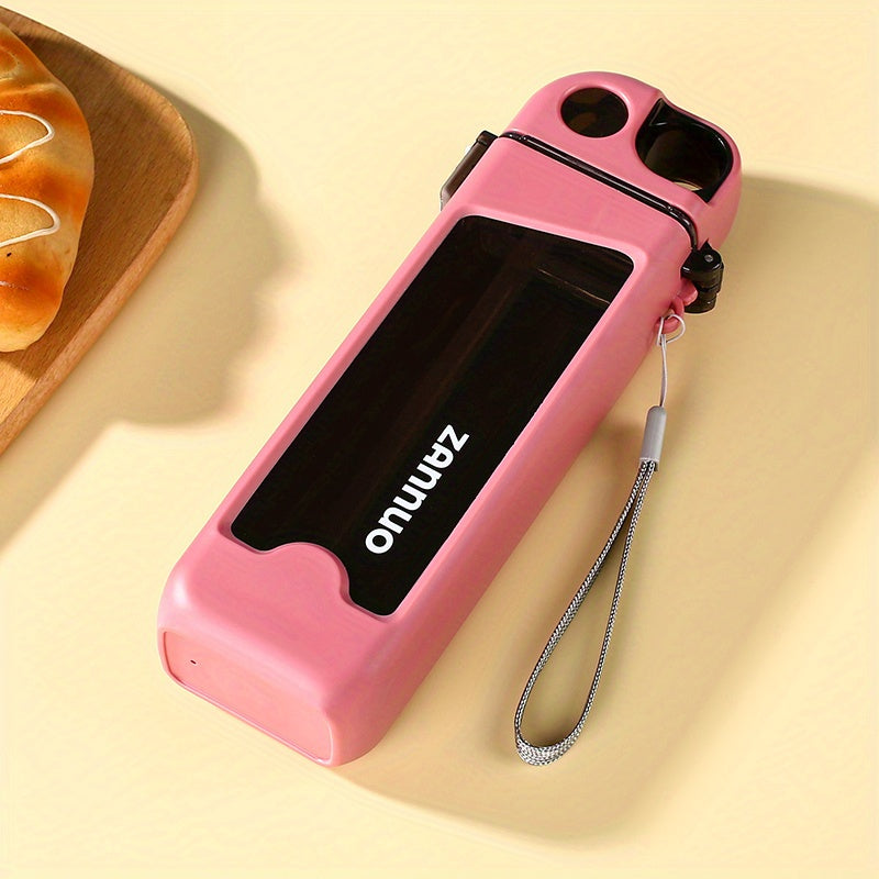 Vierkante Waterbeker met Grote Capaciteit en Rietje