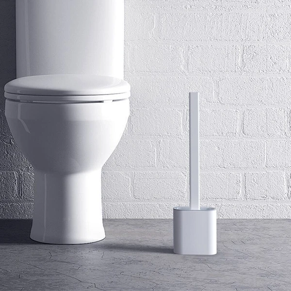 Siliconen Toiletborstel Met Ventilerende Houder Voor Hygiënische Reiniging