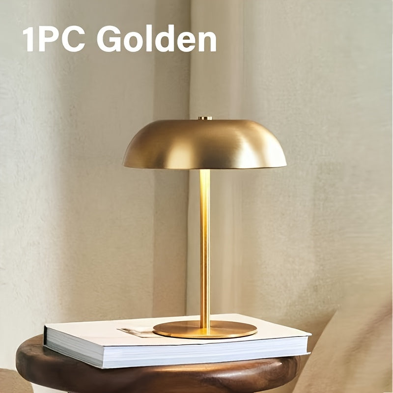 Oplaadbare Metalen Tafellamp met Draadloos Ontwerp